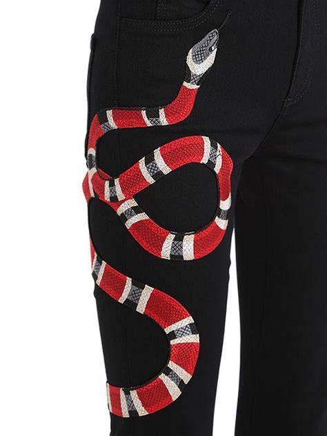 best gucci rep snake jeans